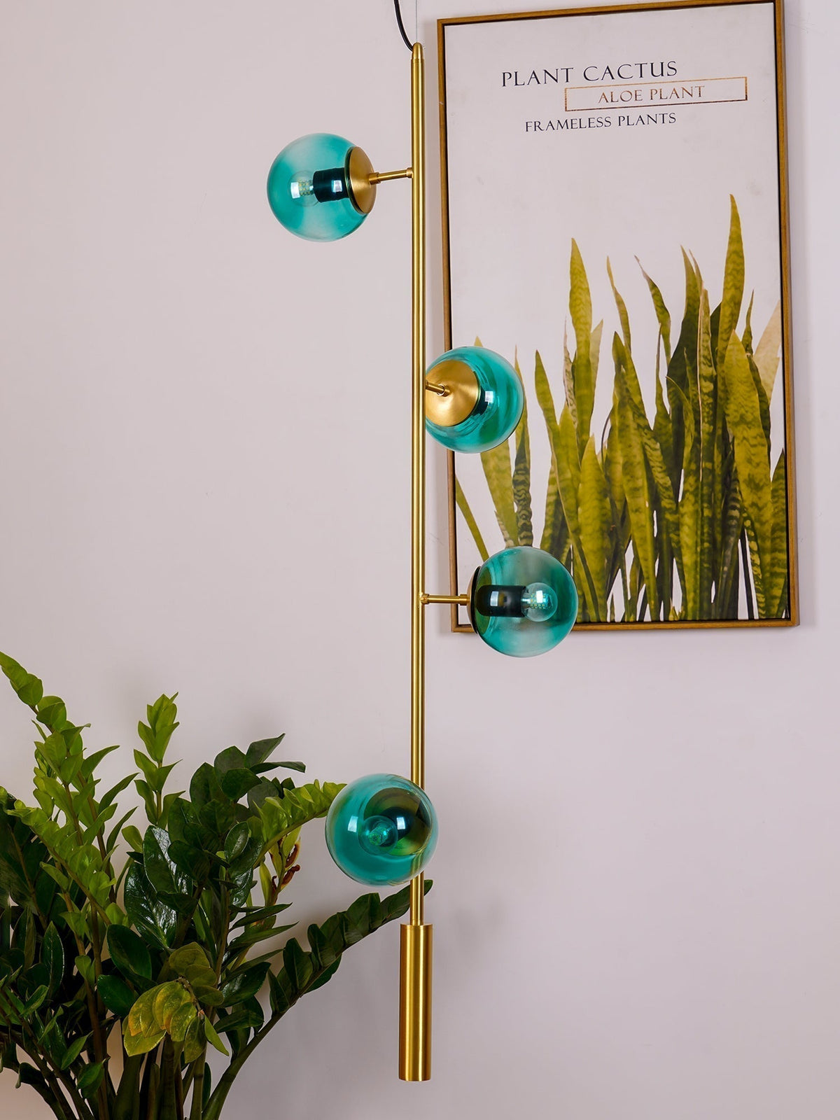 Suspension Citronnelle en verre et laiton – vue 35