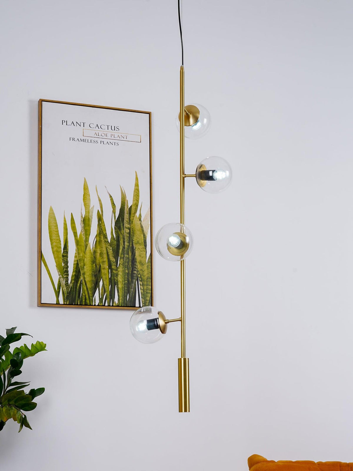 Suspension Citronnelle en verre et laiton – vue 24