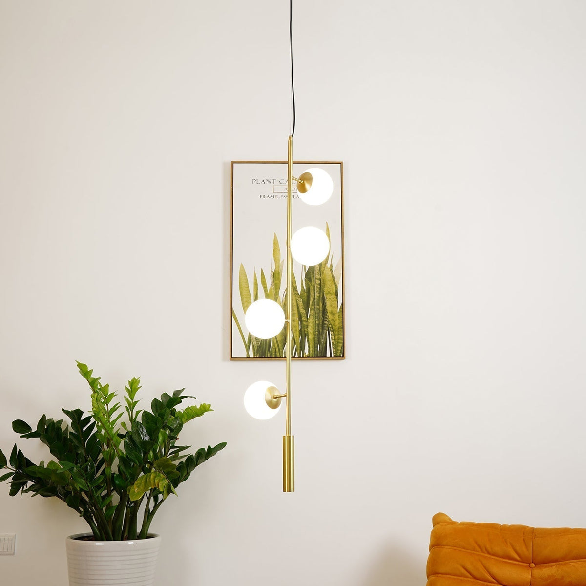 Suspension Citronnelle en verre et laiton – vue 28