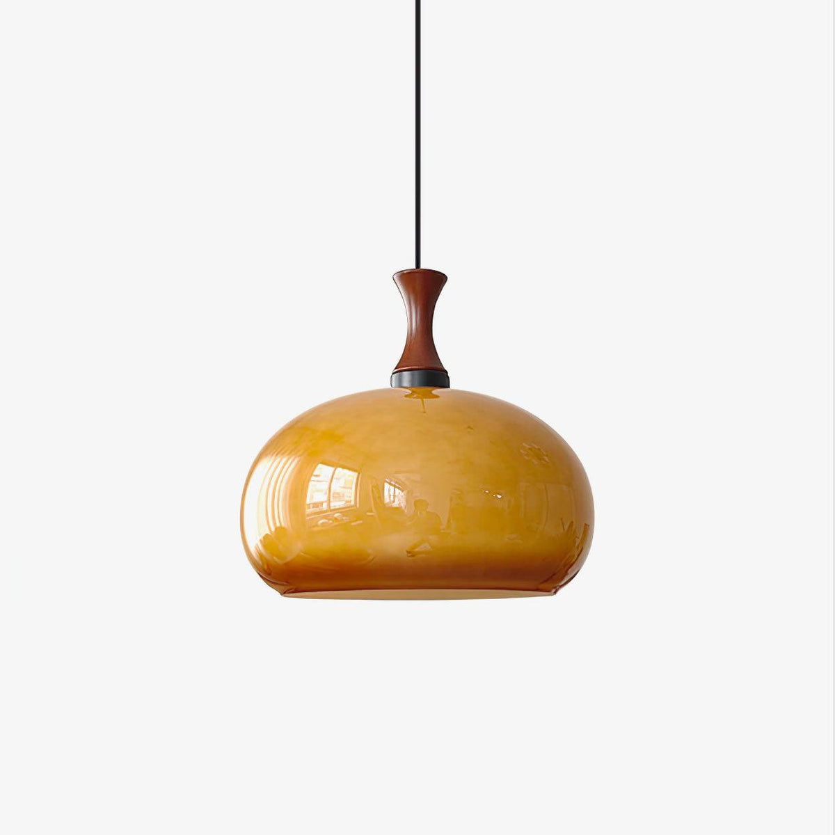 Suspension Vermeil en verre et bois – vue 14