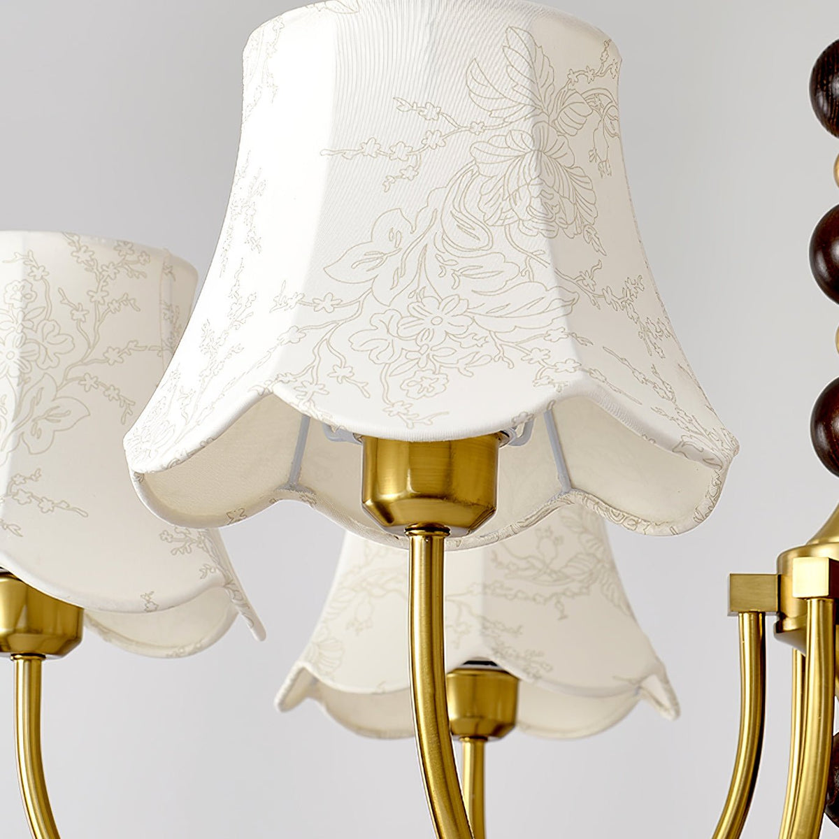 Lustre Pléiade en tissu et bois – vue 21