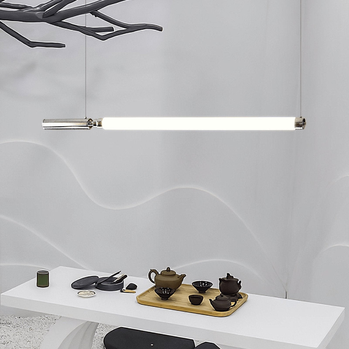 Suspension Baroque en verre et métal – vue 15