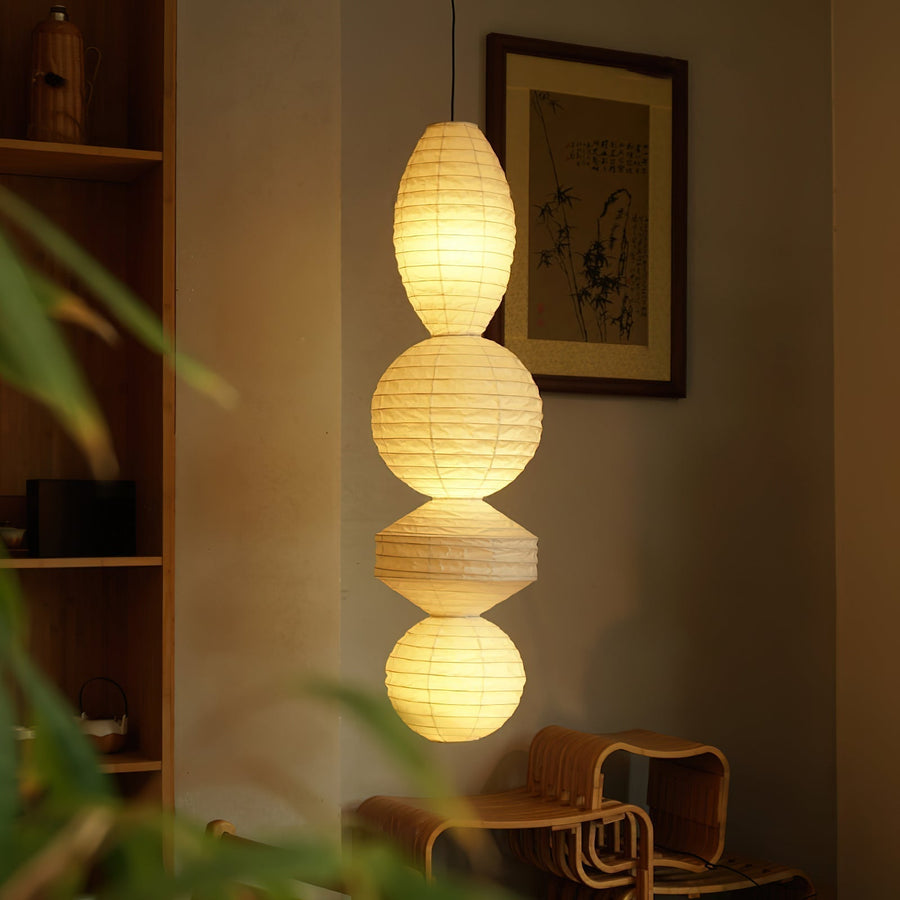 Suspension Laurier en bambou et métal – vue 4