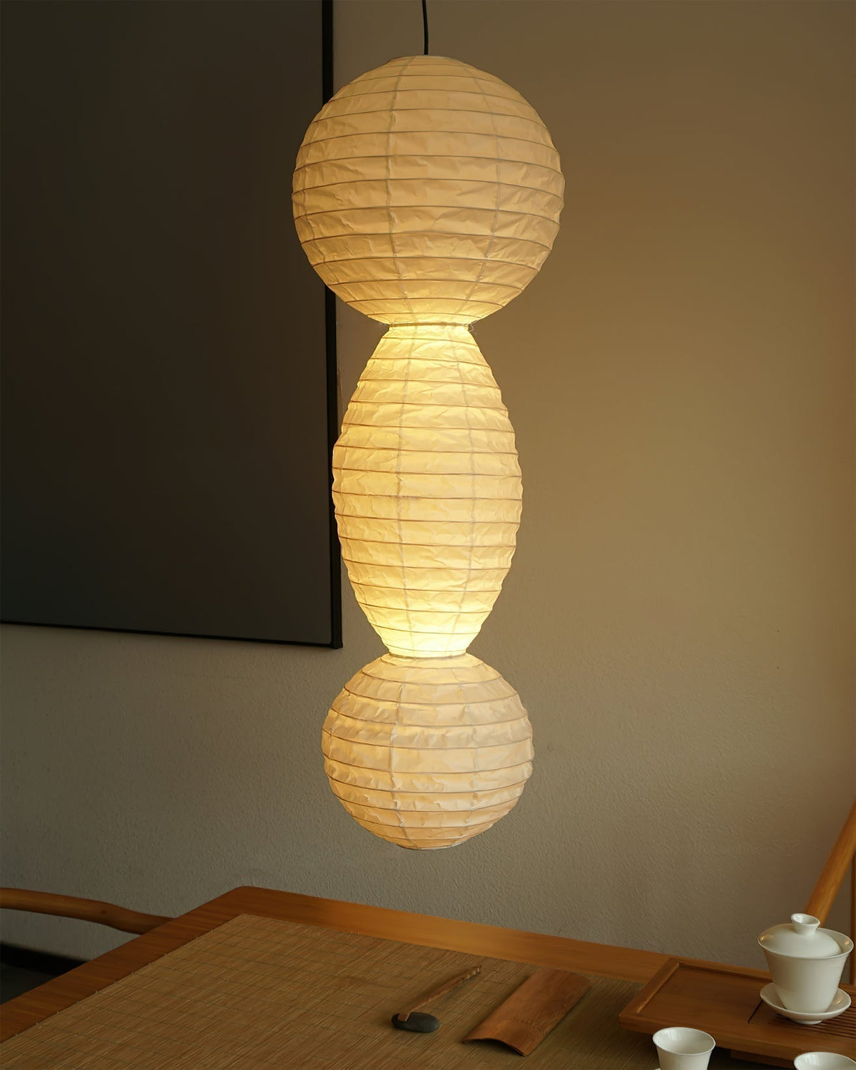 Suspension Laurier en bambou et métal – vue 17