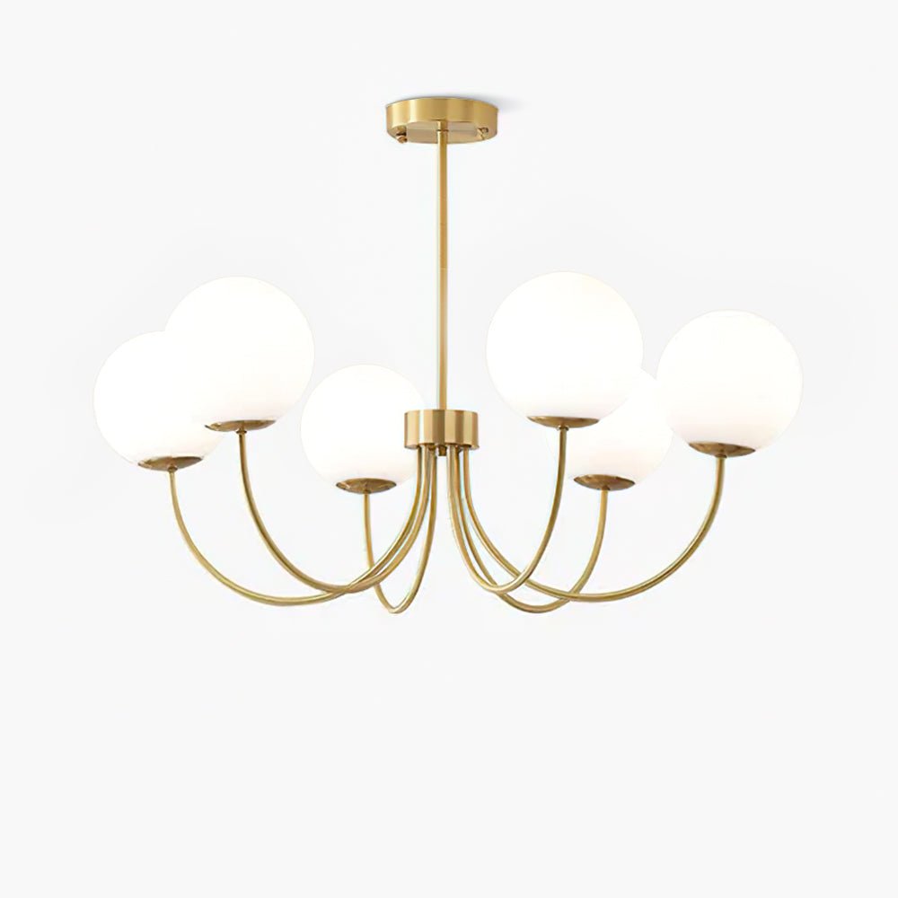 Lustre Cordes en laiton et verre – vue 6