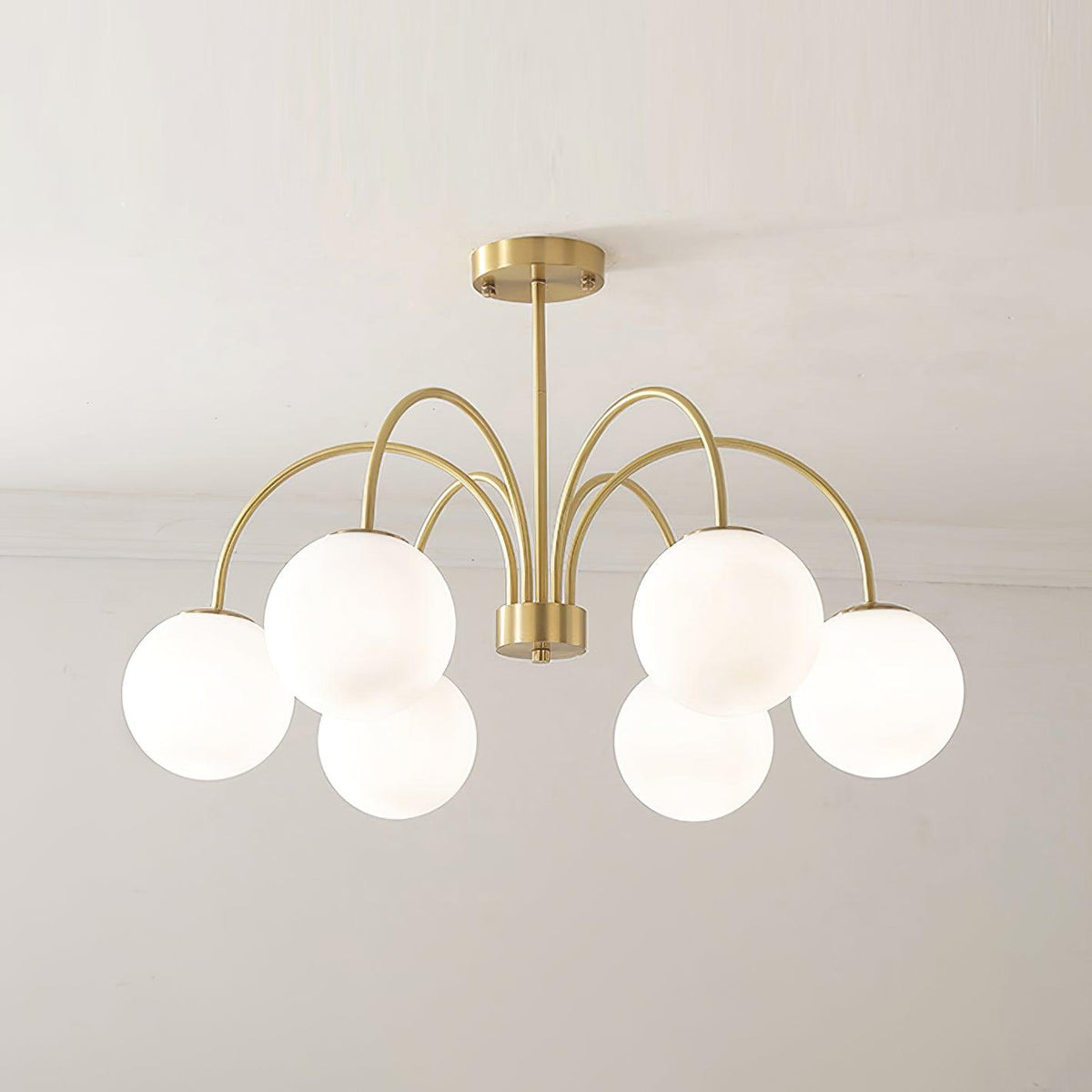 Lustre Cordes en laiton et verre – vue 31