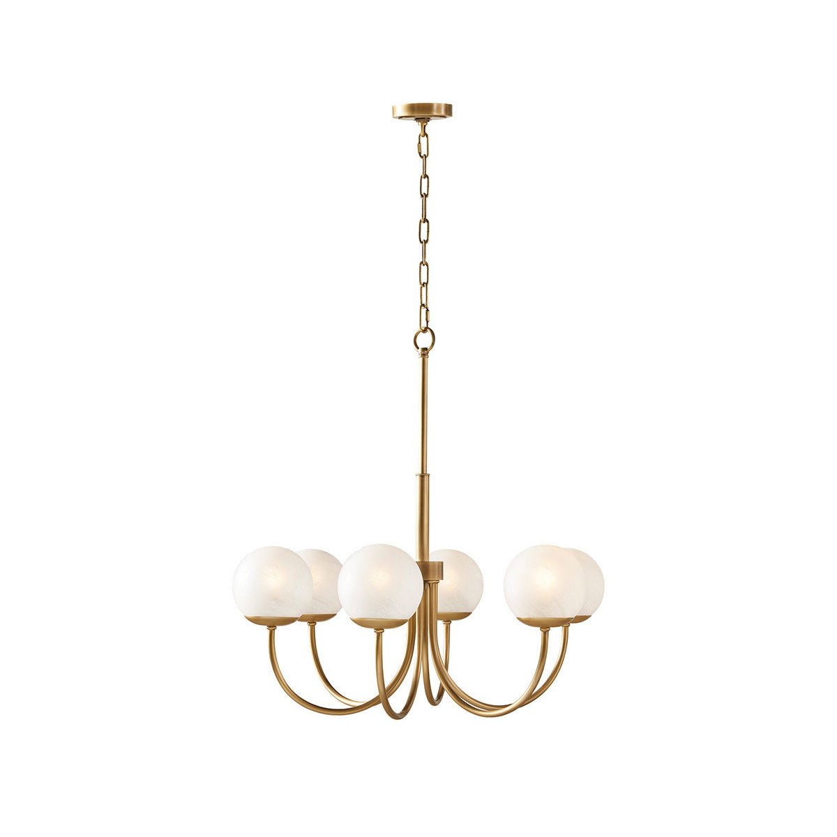 Lustre Chrysalide en laiton et verre – vue 7
