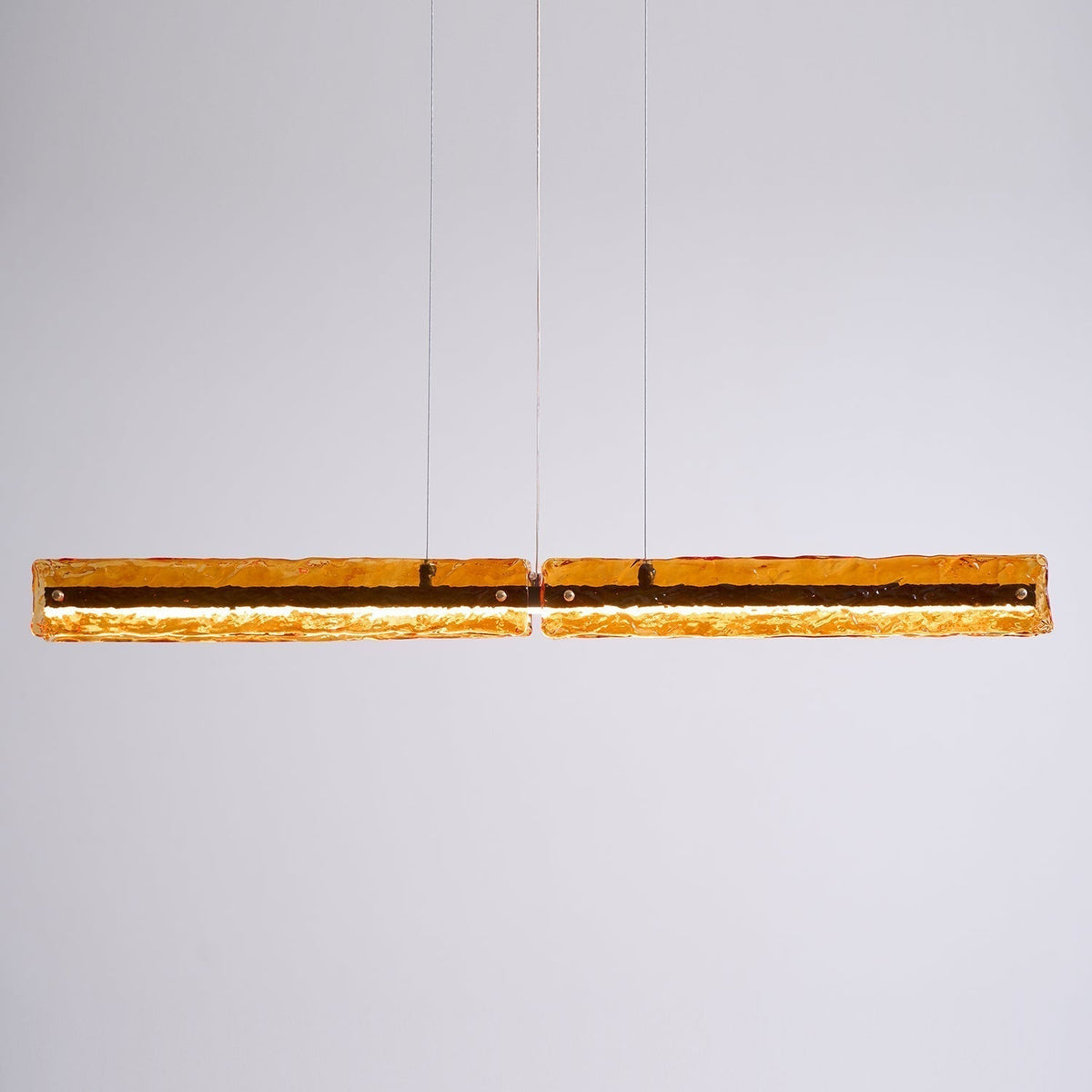 Suspension Chamonix en verre et métal – vue 15