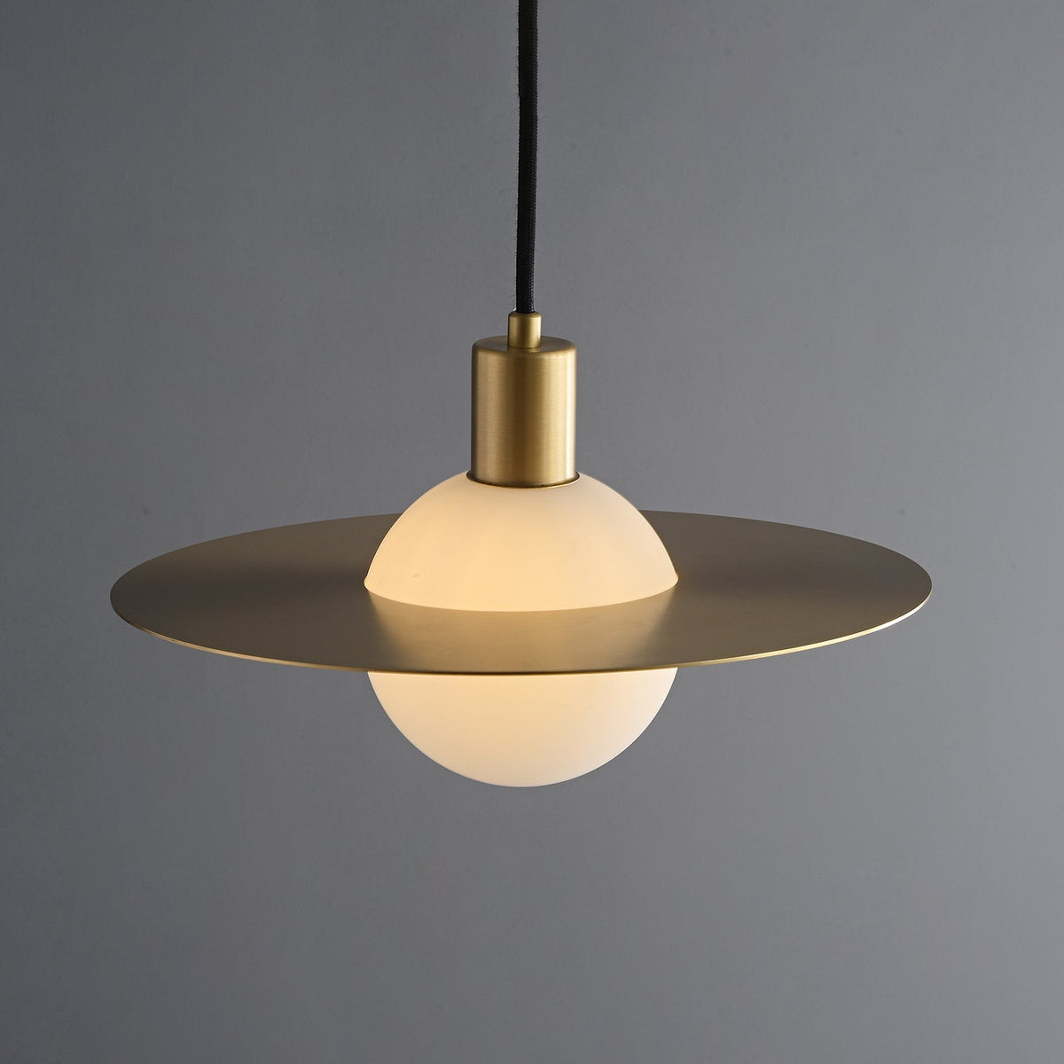 Suspension Paimpol en verre et laiton – vue 8