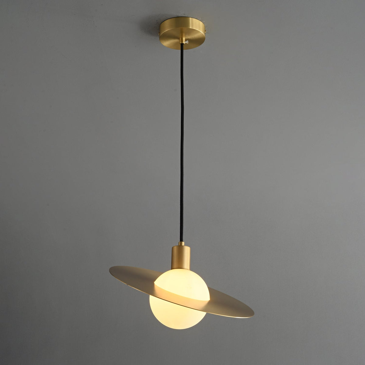 Suspension Paimpol en verre et laiton – vue 12