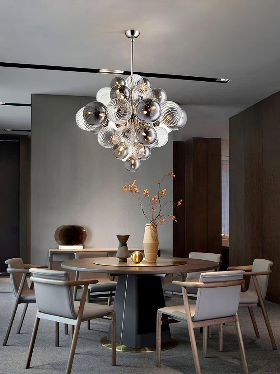 Lustre Pralin en verre et fer – vue 3