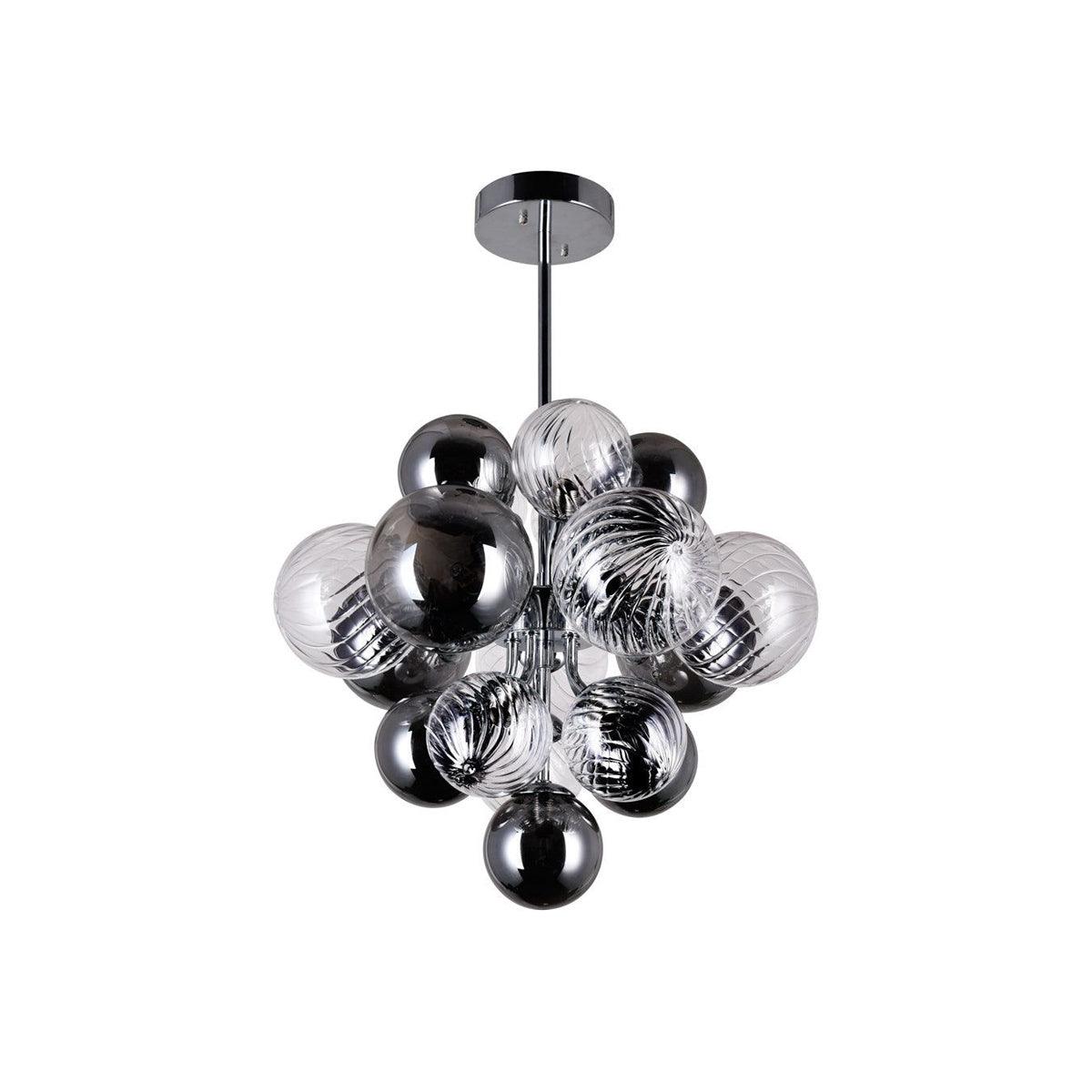 Lustre Pralin en verre et fer – vue 6