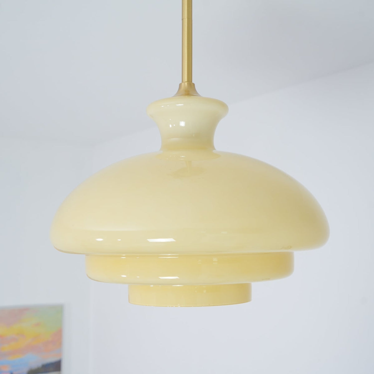 Suspension Mélie en verre et fer – vue 6