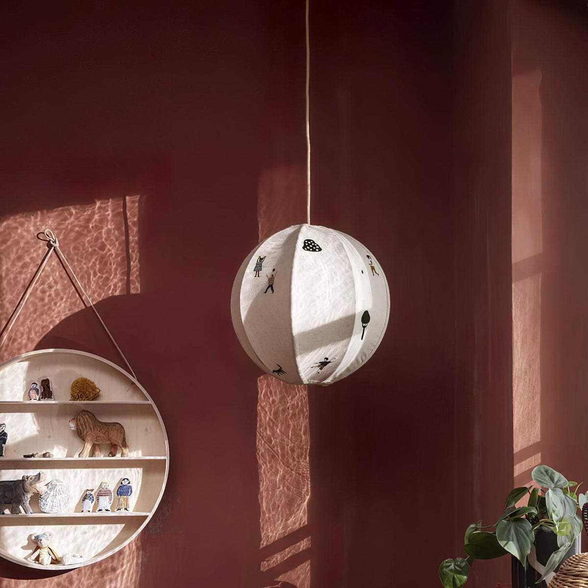 Suspension Ivoire en tissu et métal – vue 38