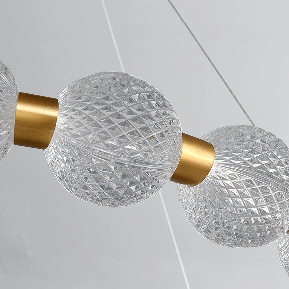 Lustre Séraphine en laiton – vue 2