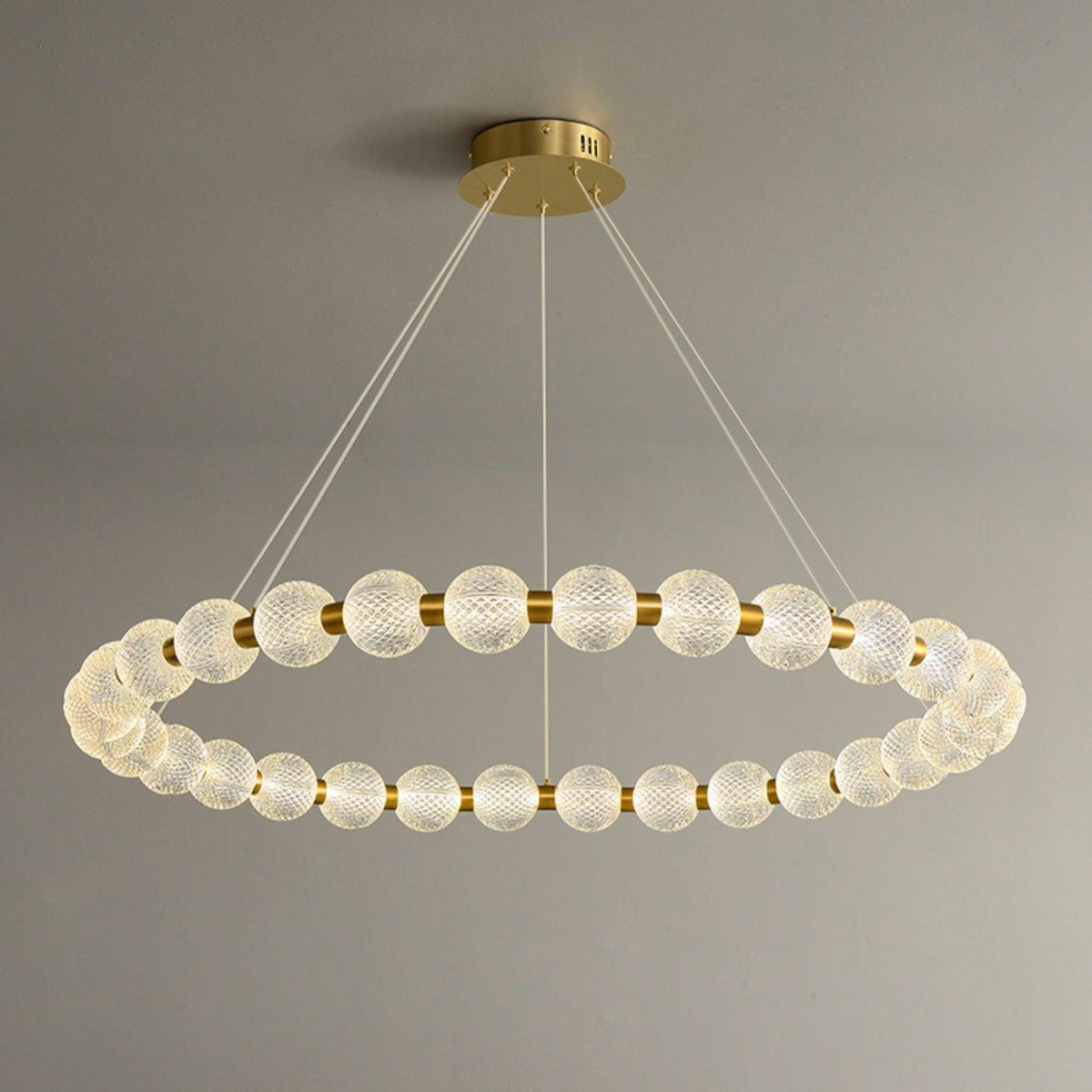 Lustre Séraphine en laiton – vue 5