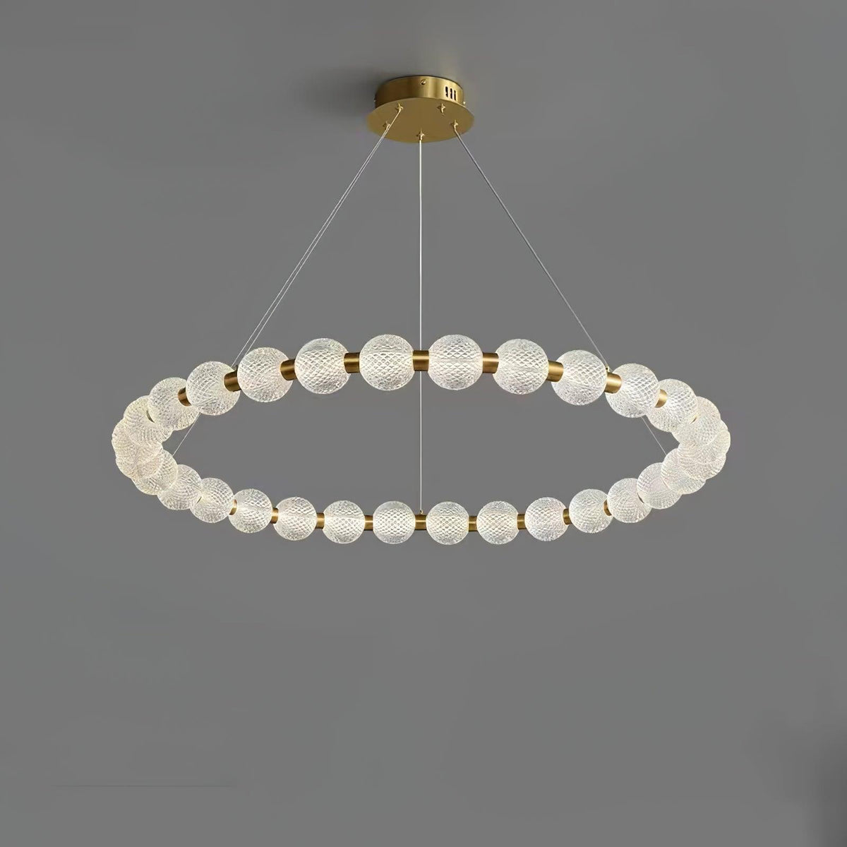 Lustre Séraphine en laiton – vue 8