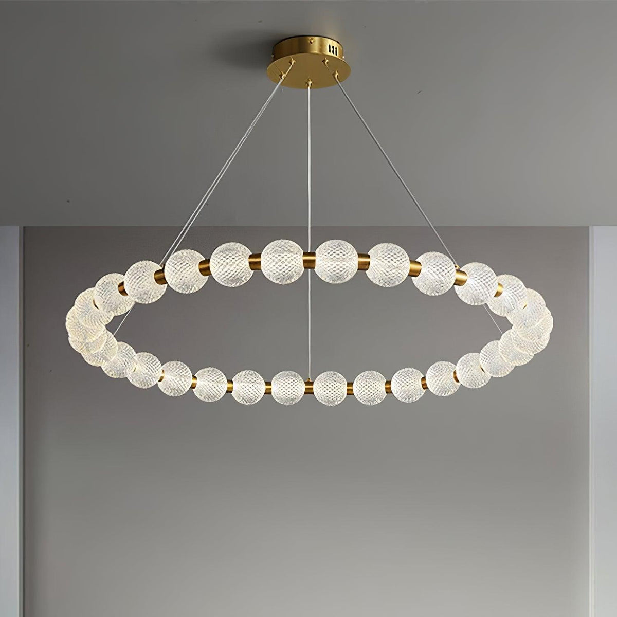 Lustre Séraphine en laiton – vue 11