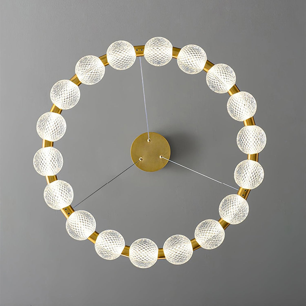 Lustre Séraphine en laiton – vue 19