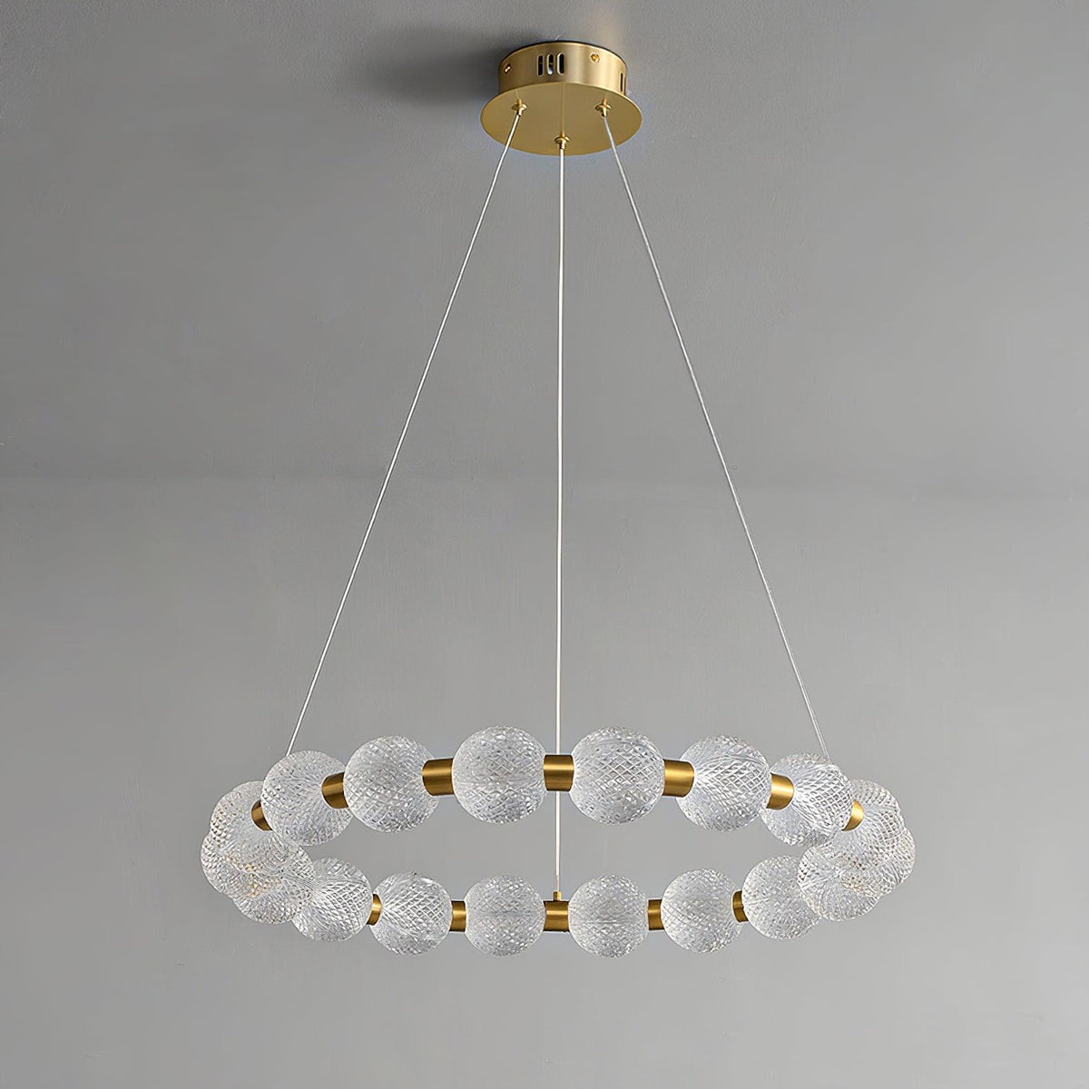 Lustre Séraphine en laiton – vue 21