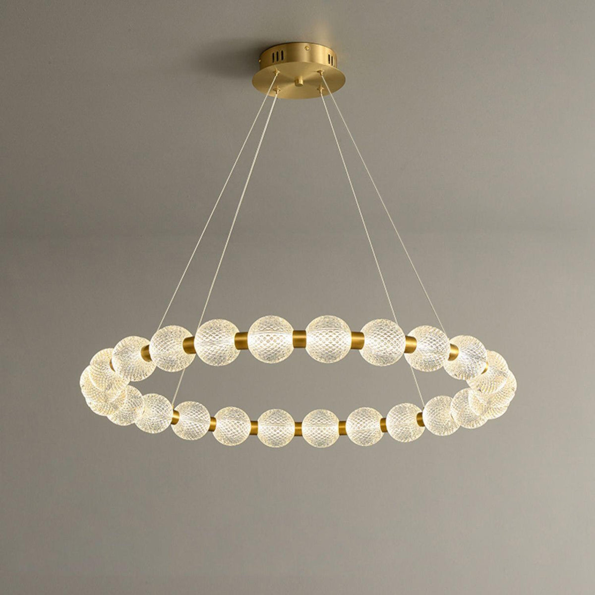 Lustre Séraphine en laiton – vue 22