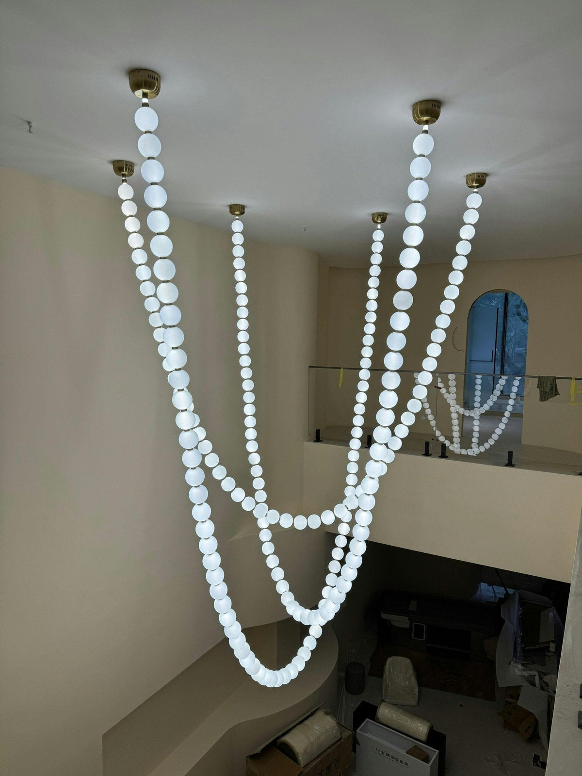Lustre Cumulus en laiton – vue 22