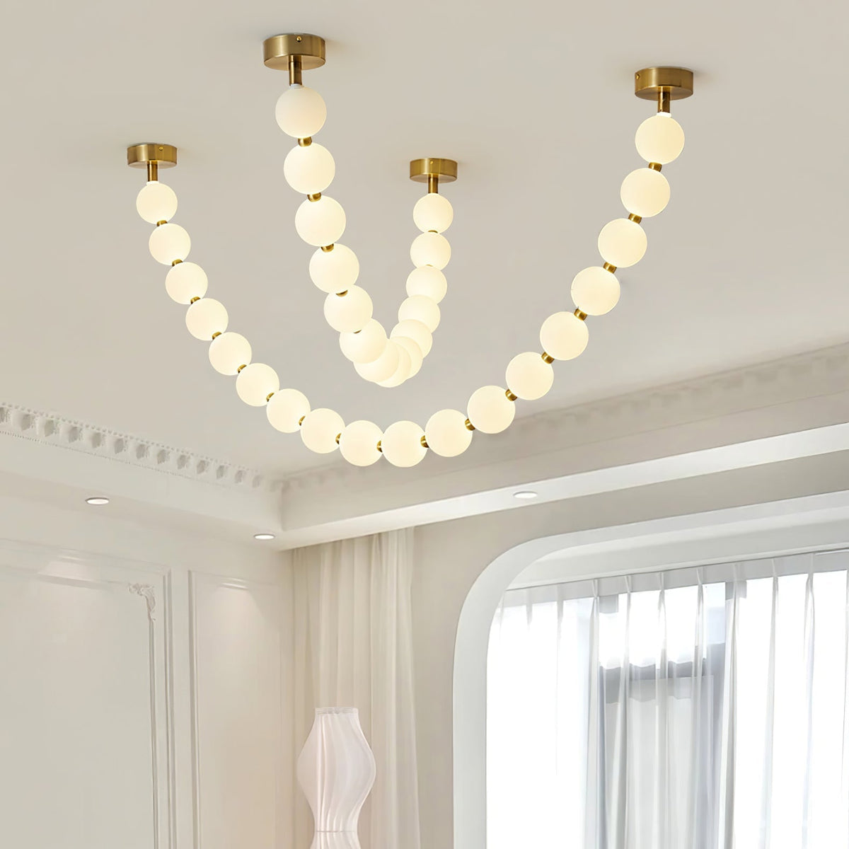 Lustre Cumulus en laiton – vue 87