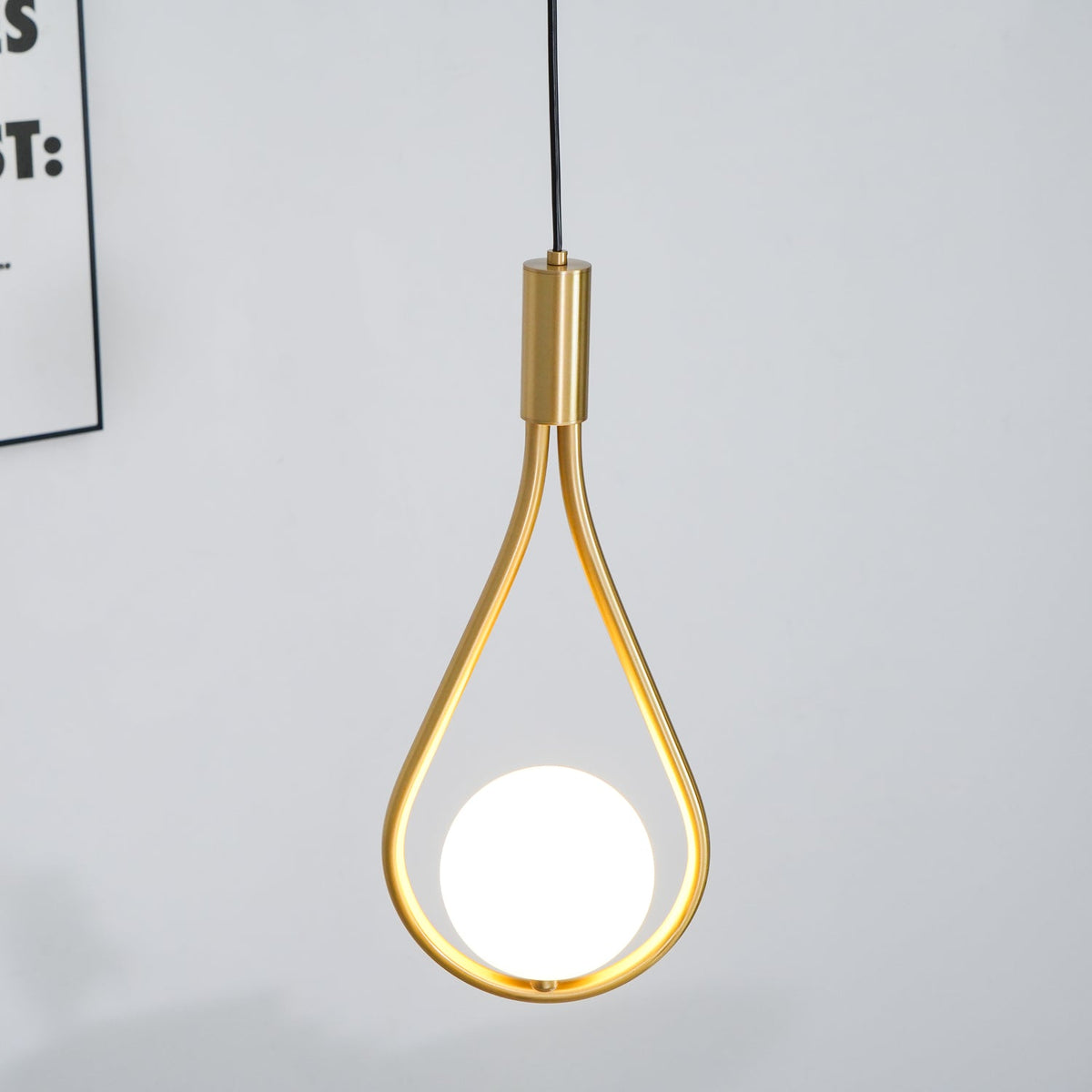 Suspension Sureau en laiton et verre – vue 28