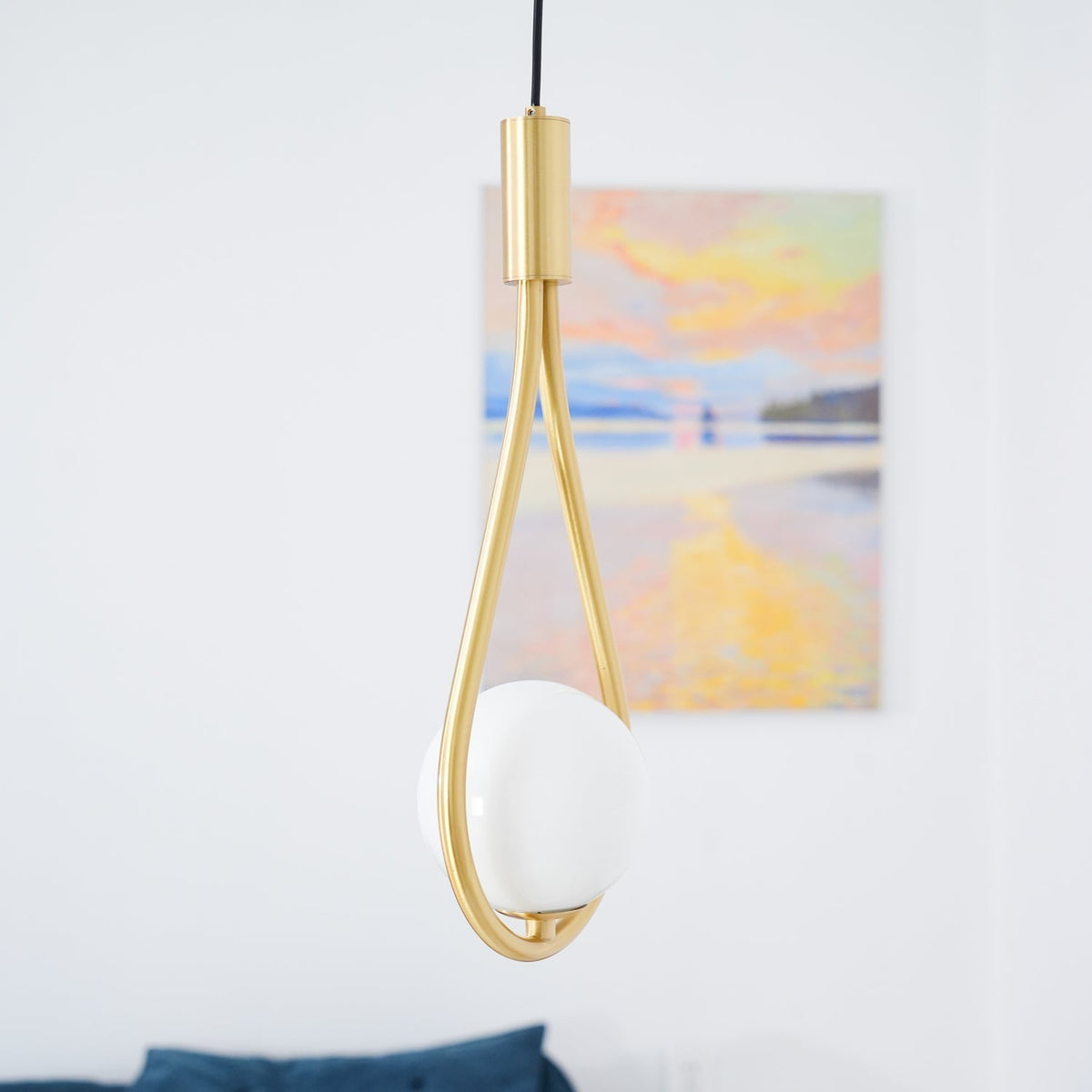 Suspension Sureau en laiton et verre – vue 21