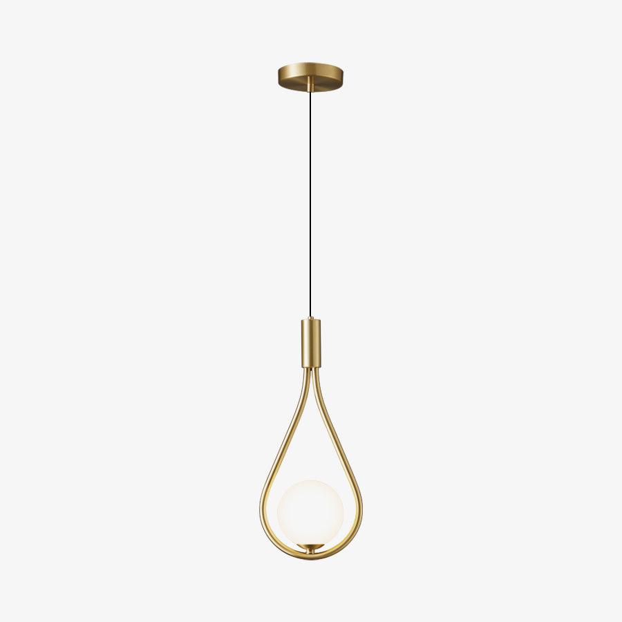 Suspension Sureau en laiton et verre – vue 14
