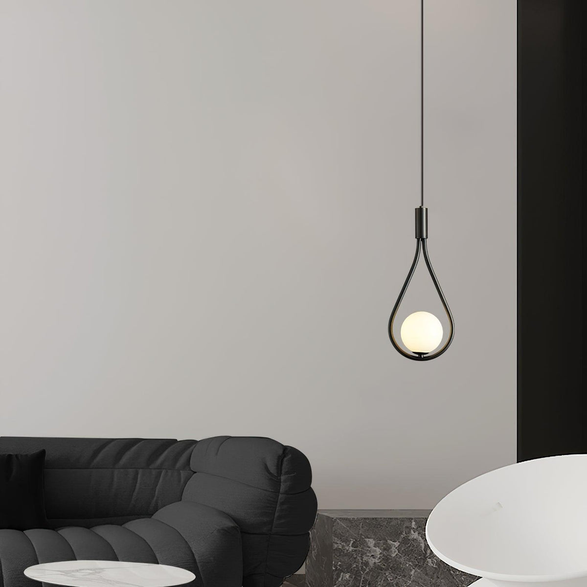 Suspension Sureau en laiton et verre – vue 37