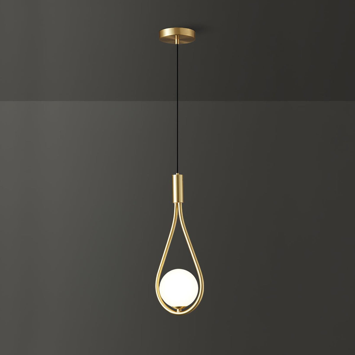 Suspension Sureau en laiton et verre – vue 40