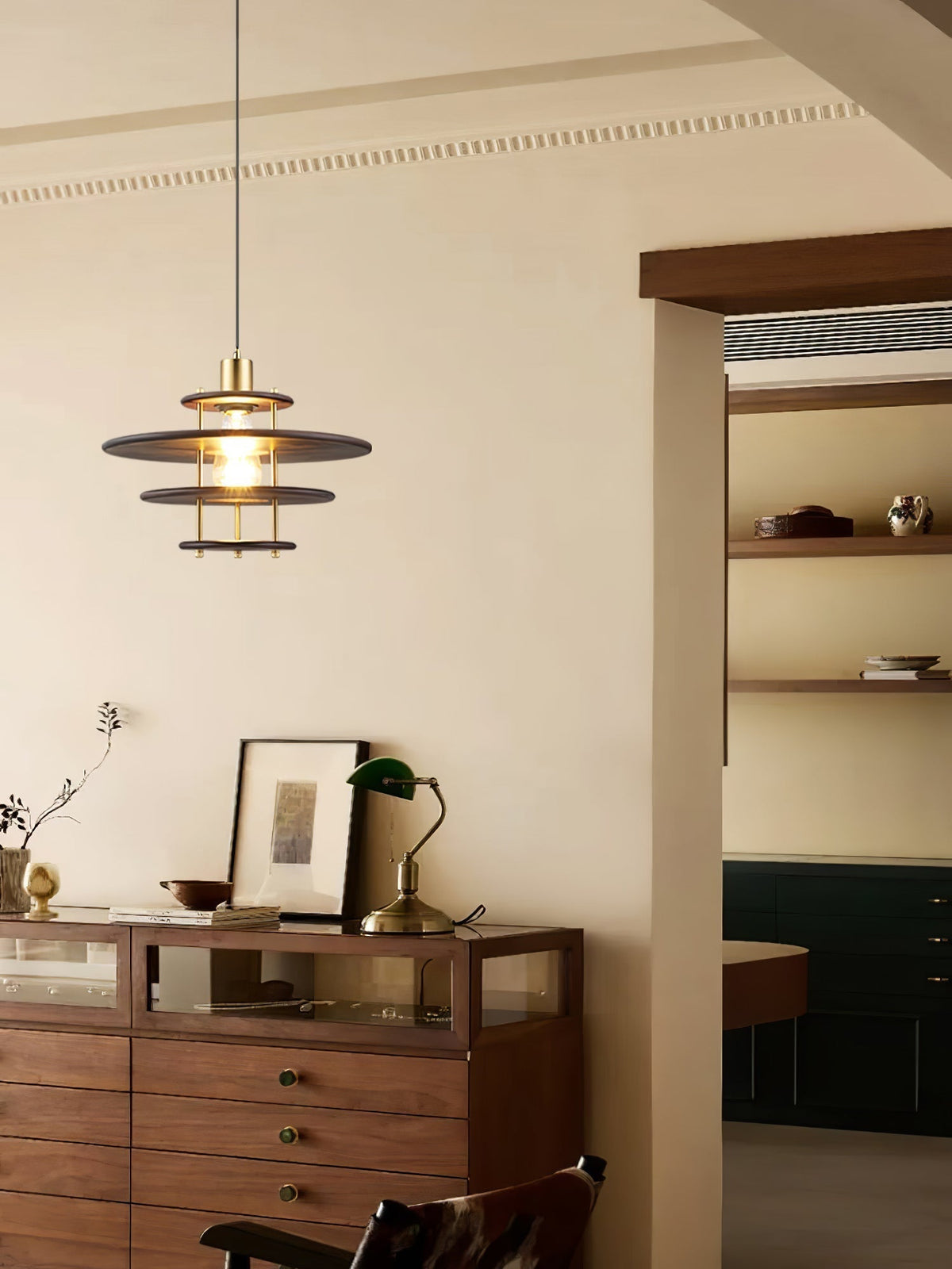 Suspension Édelweiss en bois et métal – vue 42