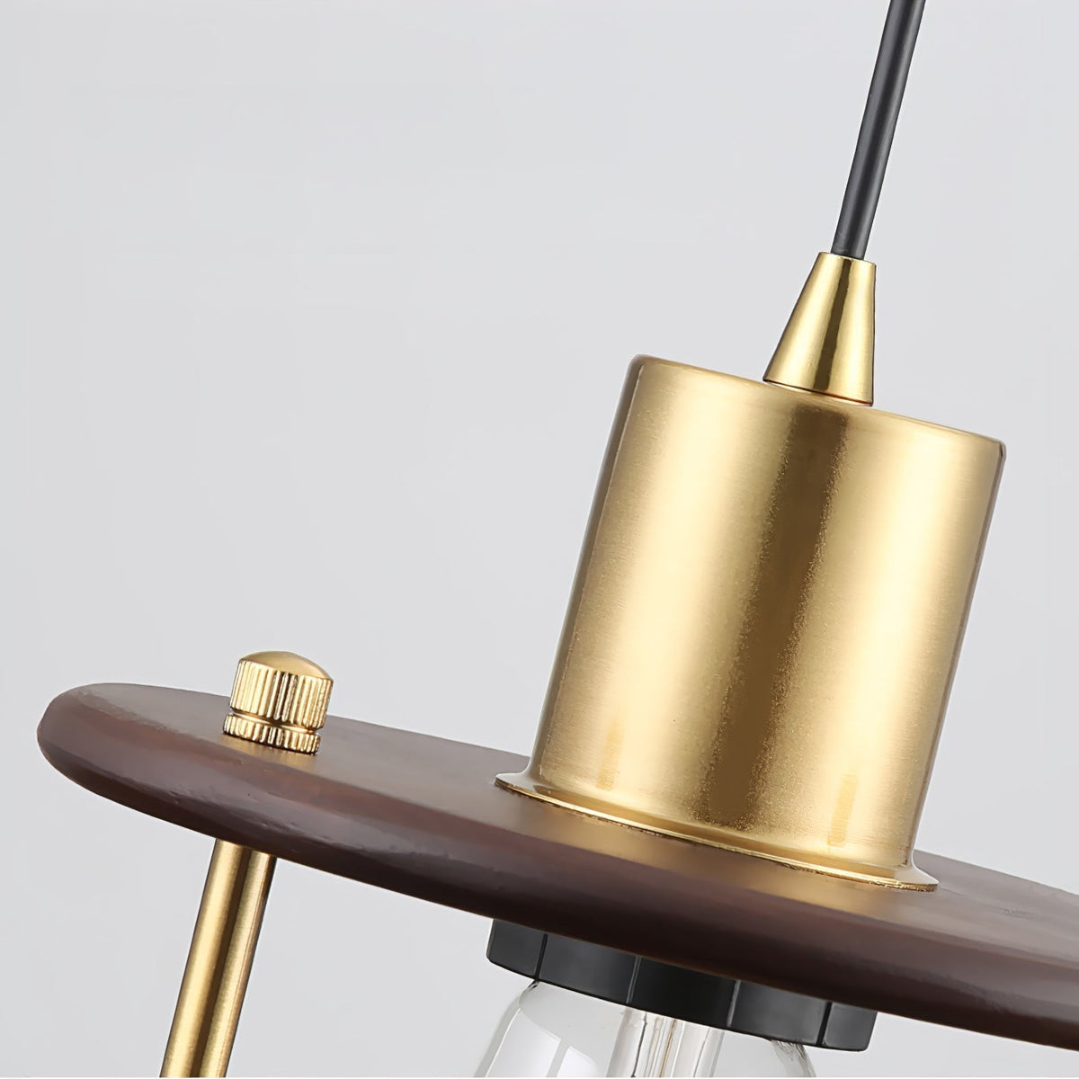 Suspension Édelweiss en bois et métal – vue 39
