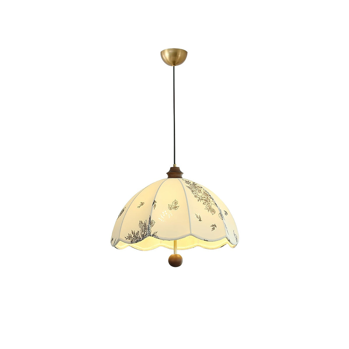 Suspension Roseau en bois et tissu – vue 17