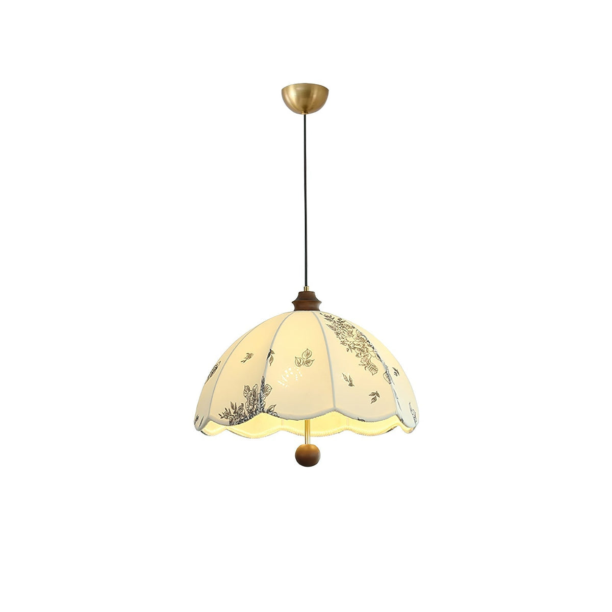 Suspension Roseau en bois et tissu – vue 18