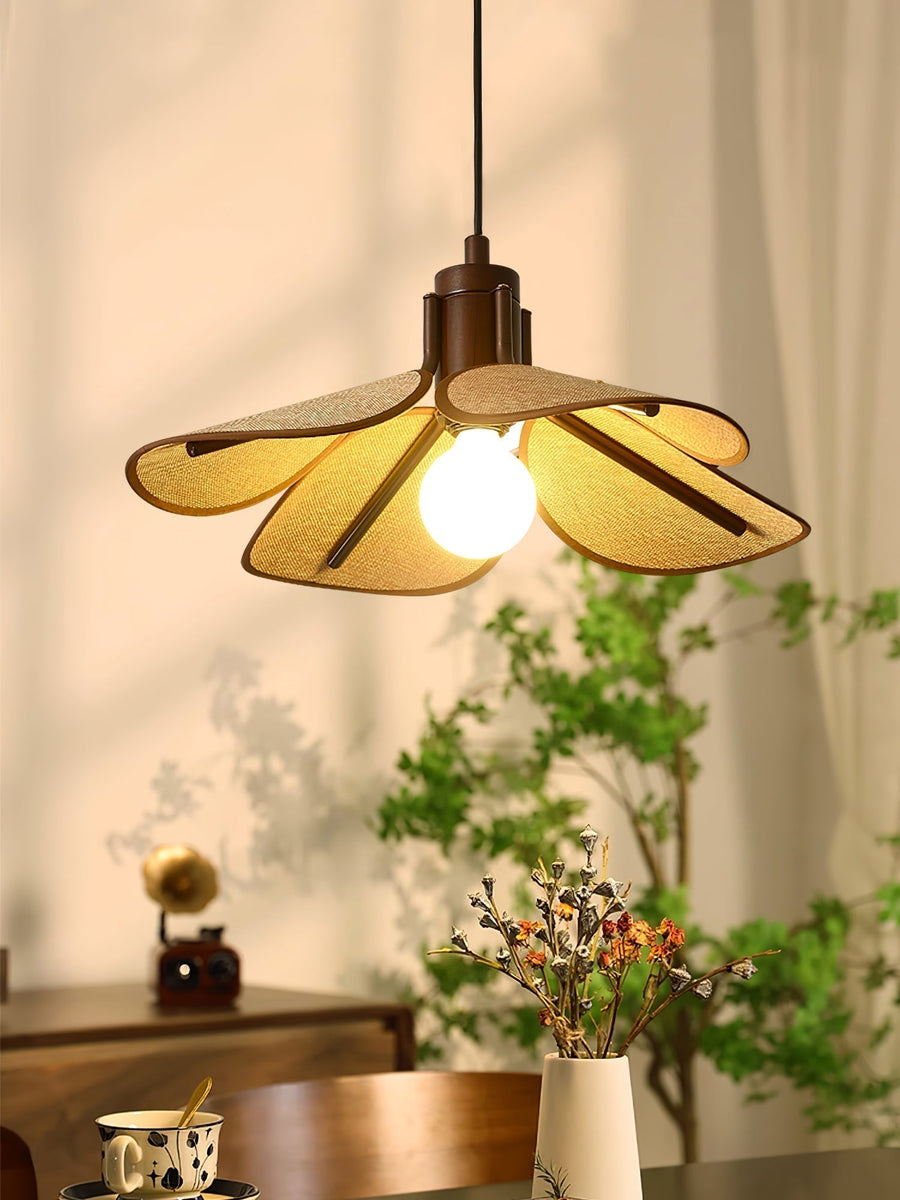 Suspension Goélette en bois et tissu – vue 3