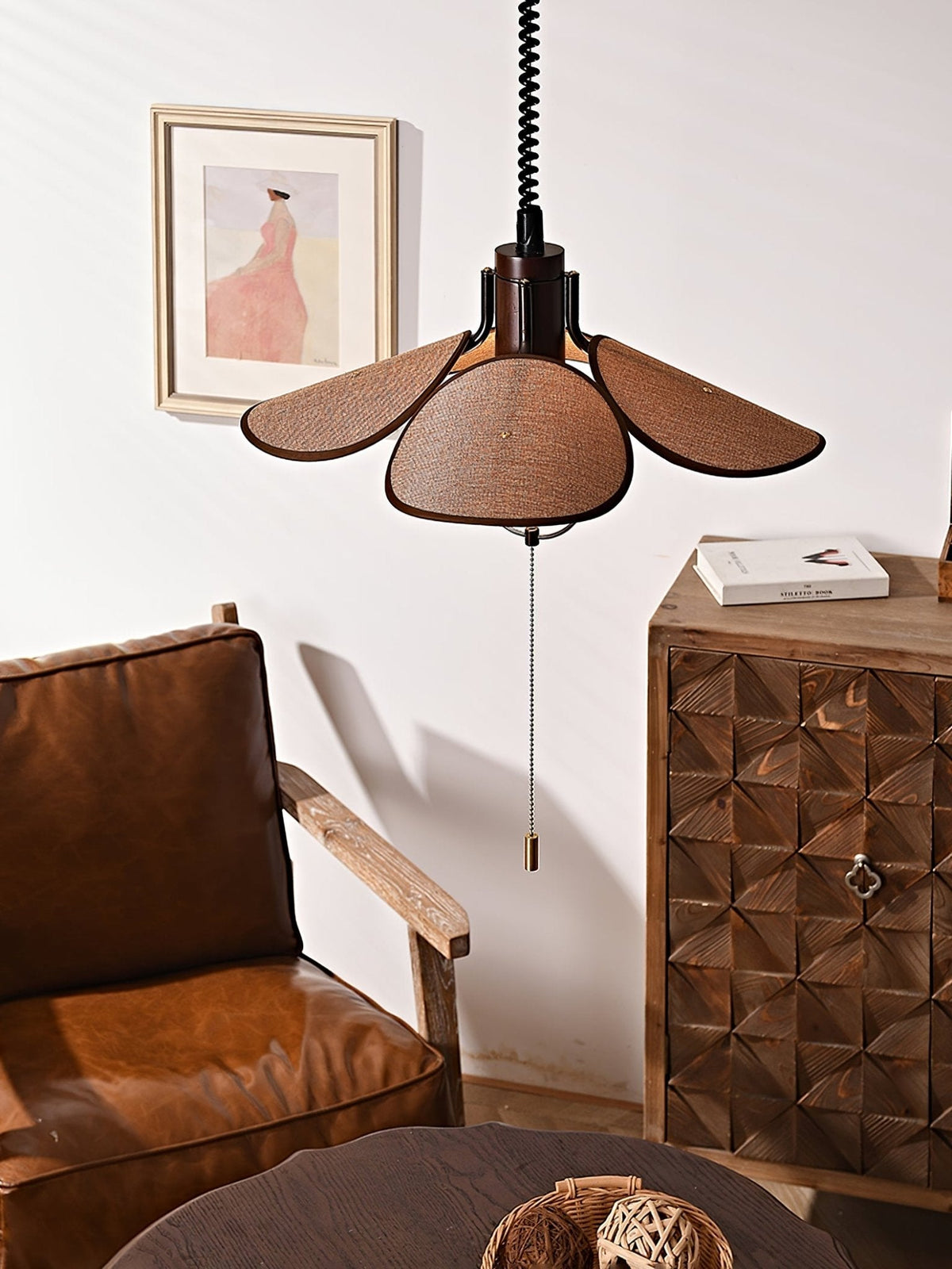 Suspension Goélette en bois et tissu – vue 32