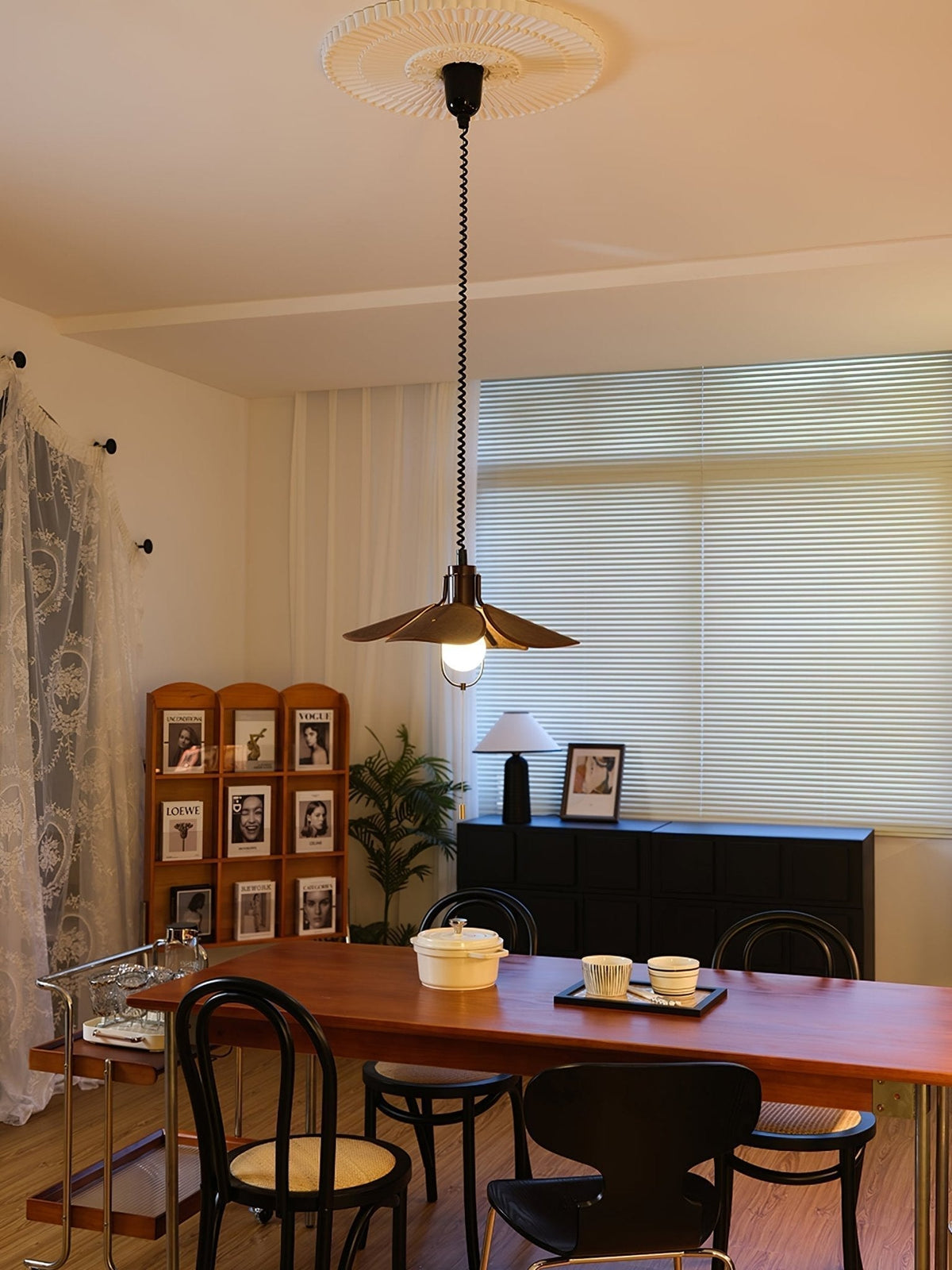 Suspension Goélette en bois et tissu – vue 33