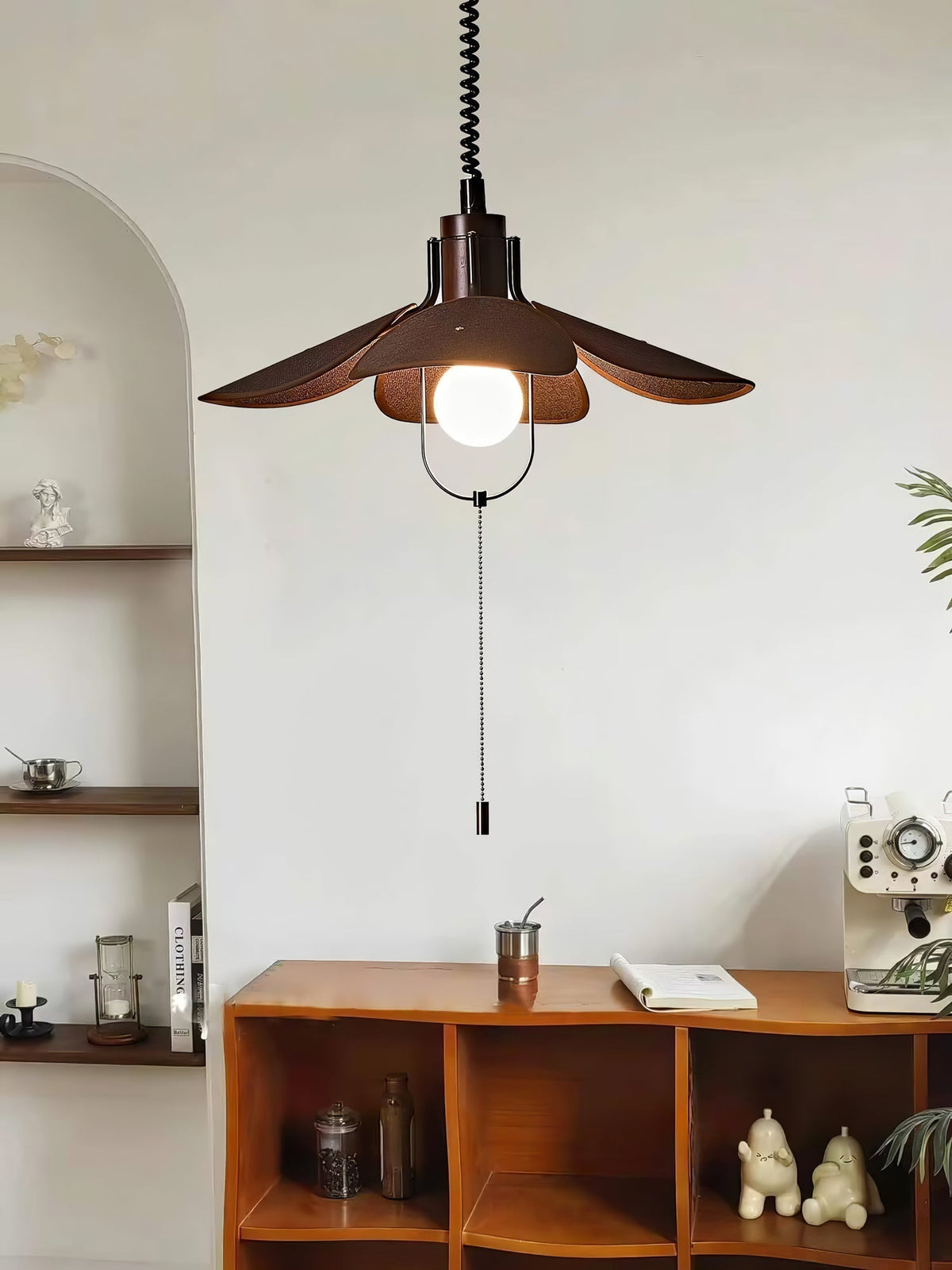 Suspension Goélette en bois et tissu – vue 15