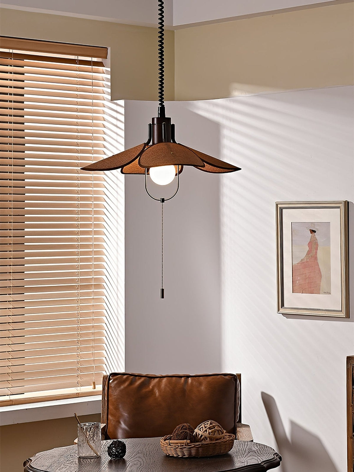 Suspension Goélette en bois et tissu – vue 23