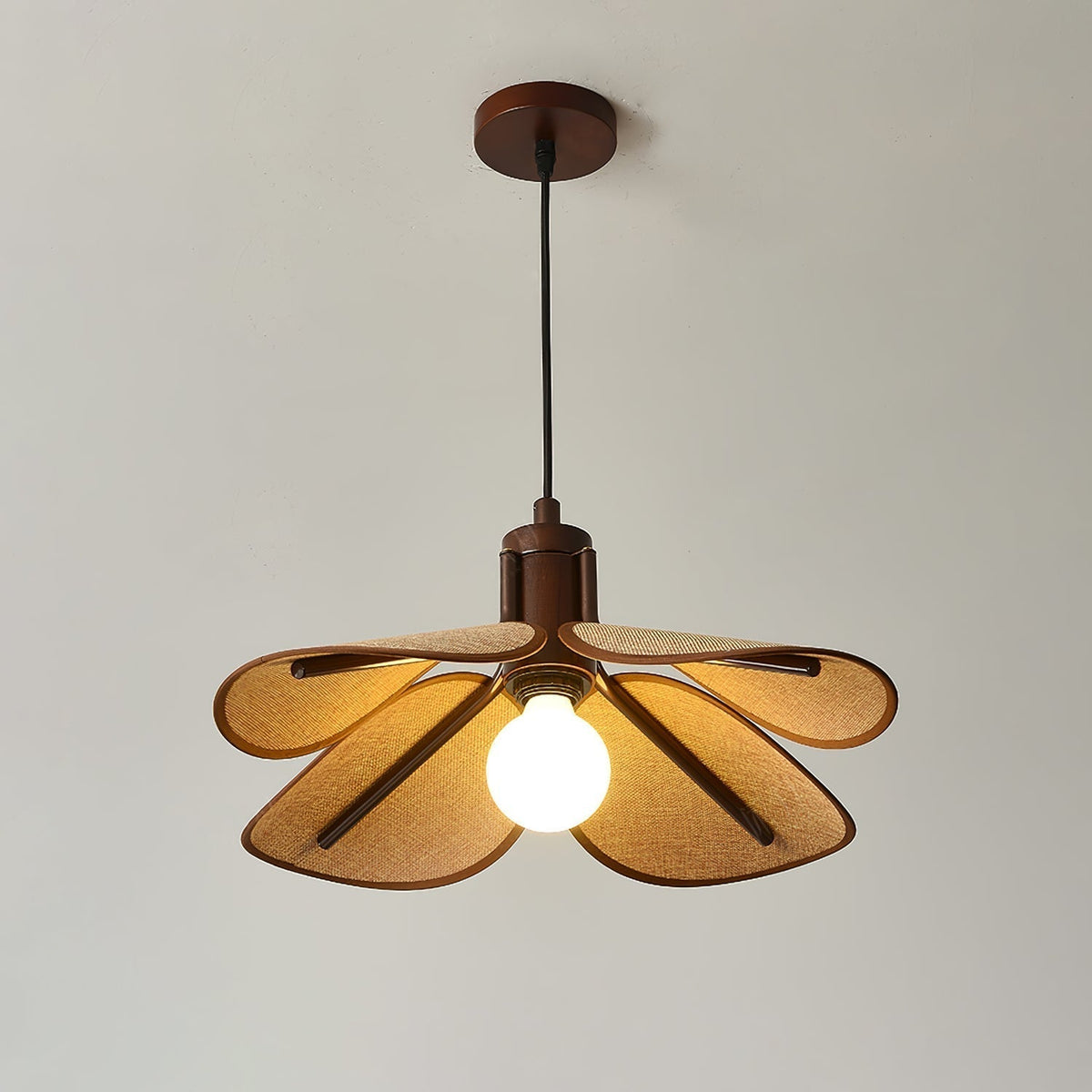Suspension Goélette en bois et tissu – vue 18