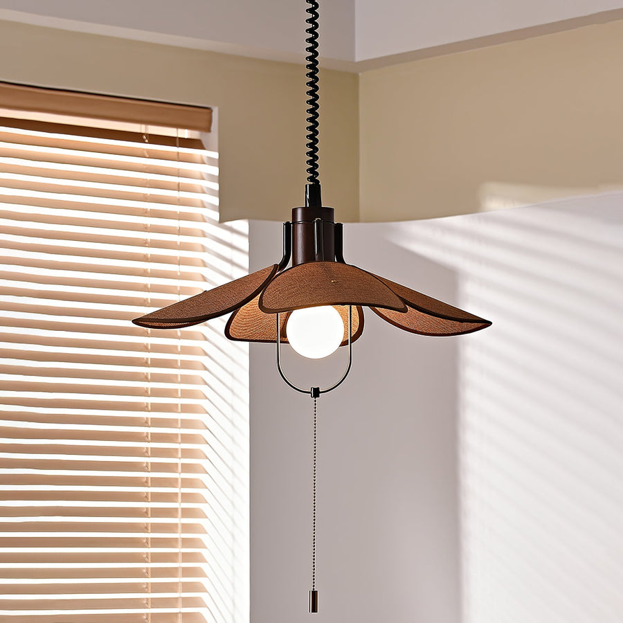 Suspension Goélette en bois et tissu – vue 4