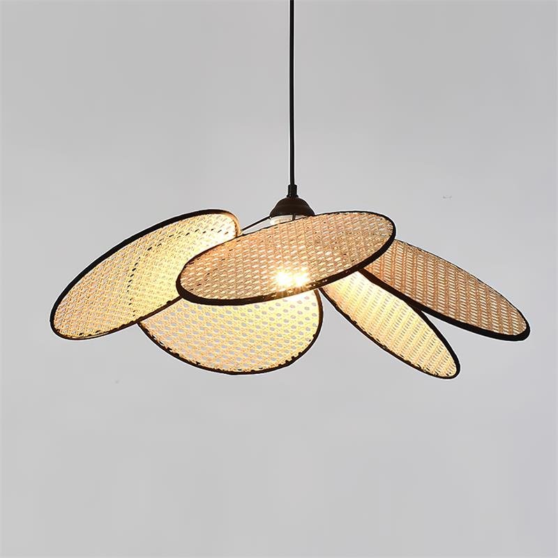 Suspension Solène en rotin et tissu – vue 20