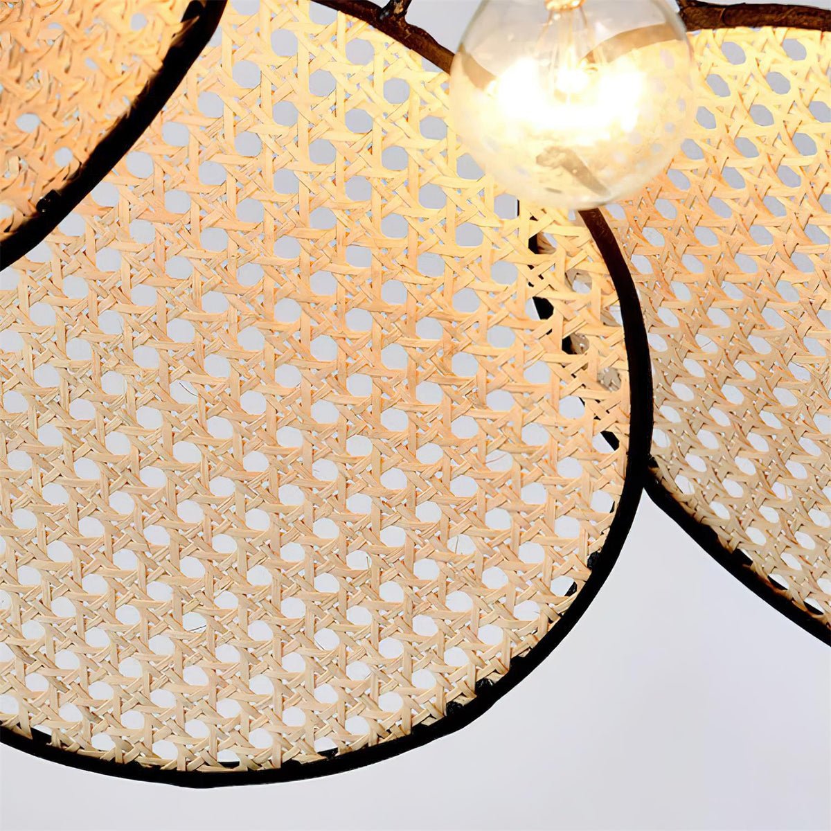 Suspension Solène en rotin et tissu – vue 28