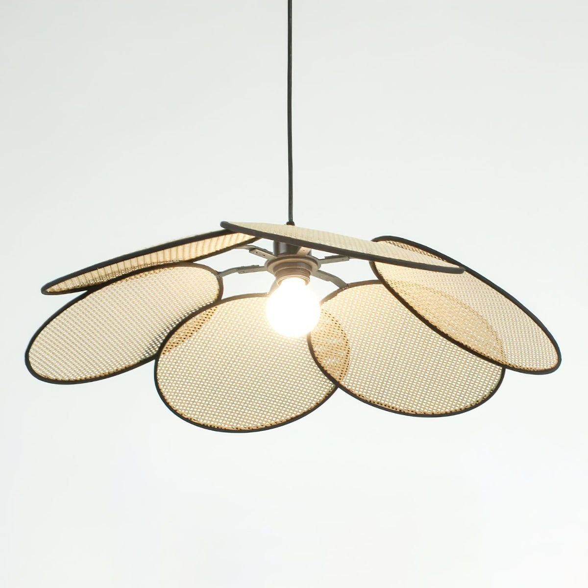 Suspension Solène en rotin et tissu – vue 29