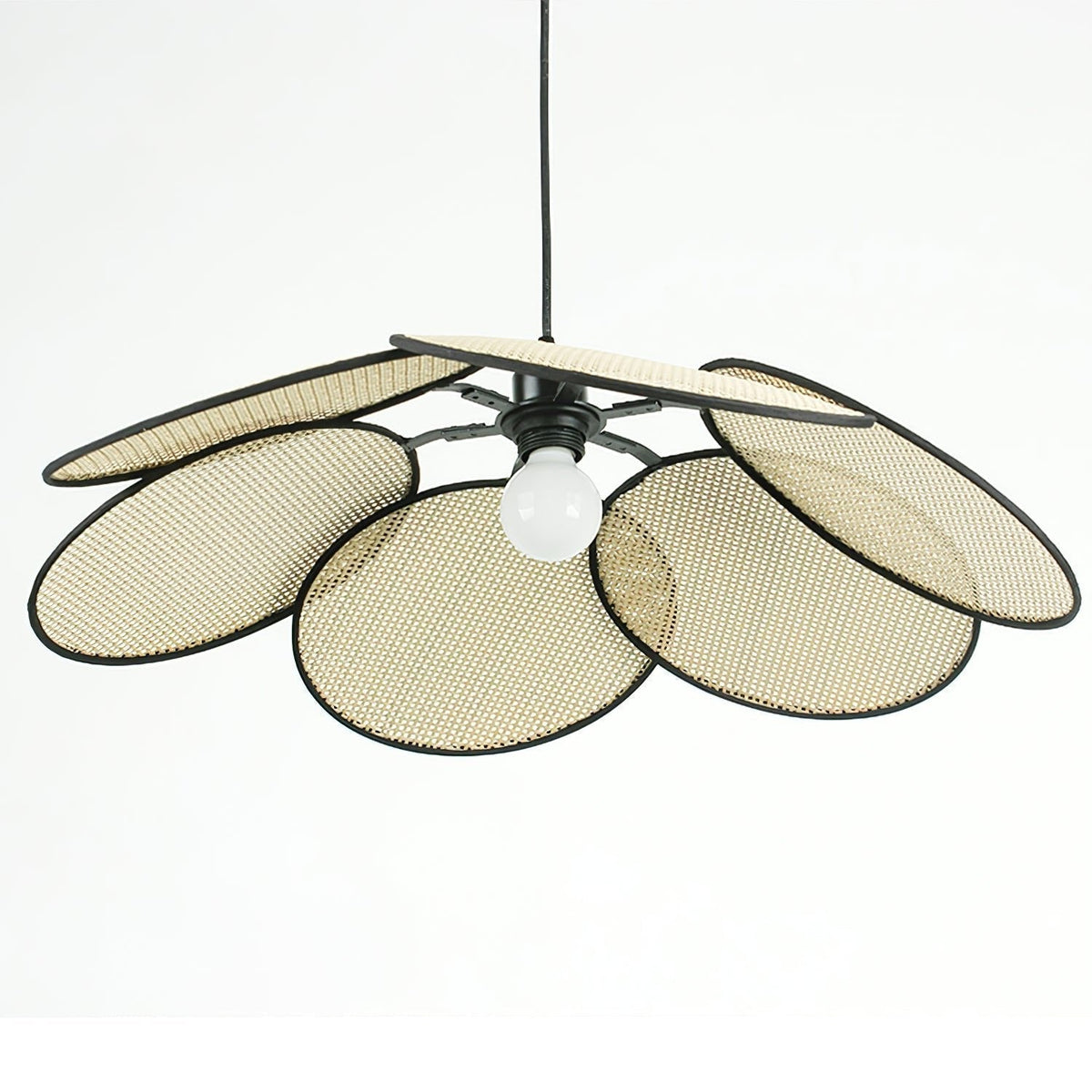 Suspension Solène en rotin et tissu – vue 30