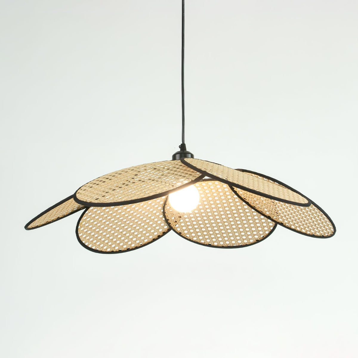 Suspension Solène en rotin et tissu – vue 19
