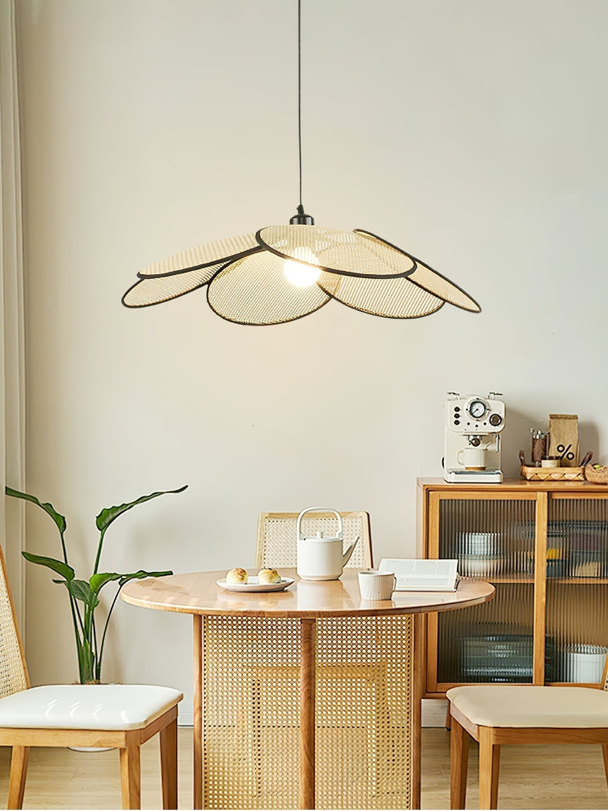 Suspension Solène en rotin et tissu – vue 31