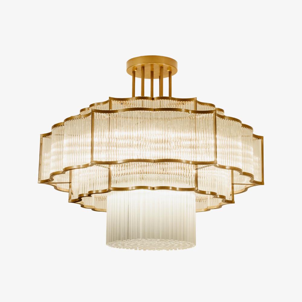 Lustre Tiare en cristal et fer – vue 29